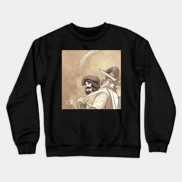 Swashbuckler | Comics Style Crewneck Sweatshirt by ComicsFactory